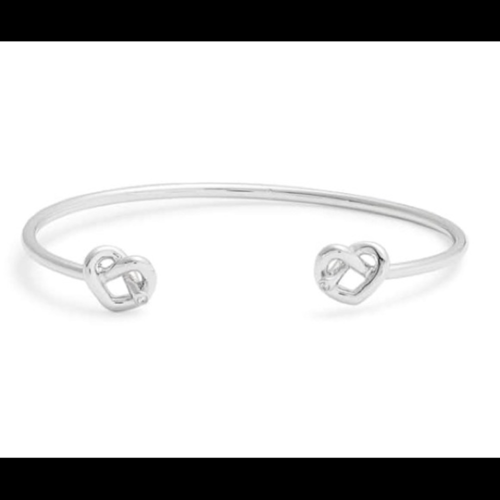 Kate Spade Loves Me Knot Cuff Bracelet in Silver